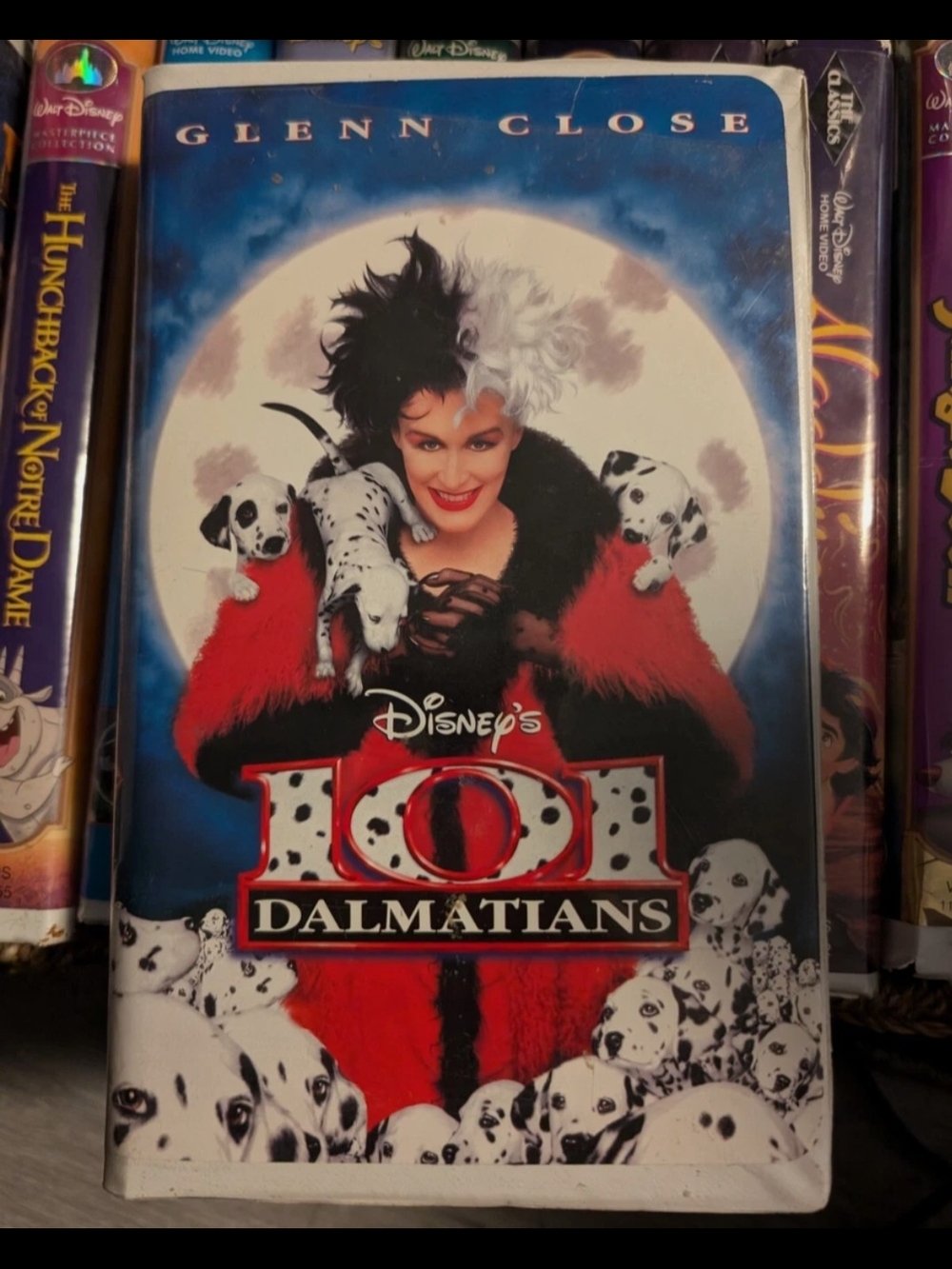 Disney's 101 Dalmatians VHS — Cruella Cover Art